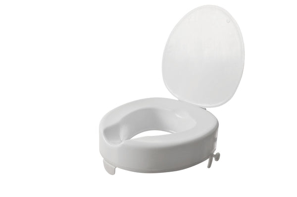 4 Inch (10 cm) Raised Toilet Seat With Lid