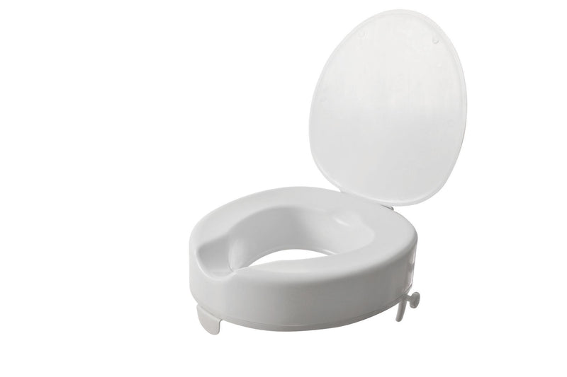 4 Inch (10 cm) Raised Toilet Seat With Lid