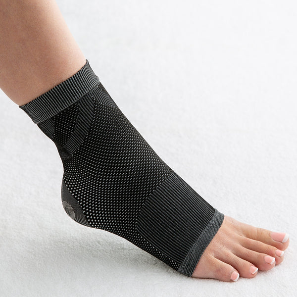 Plantar Fasciitis Compression Foot Sleeve (Black) - 2 per pack