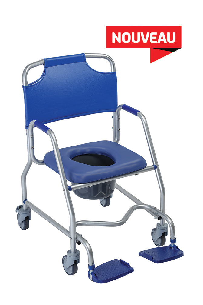 OBANA Hygienic Shower / Commode Chair with Wheels