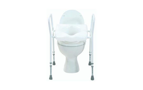 Toilet Seat Aid with Adjustable Height
