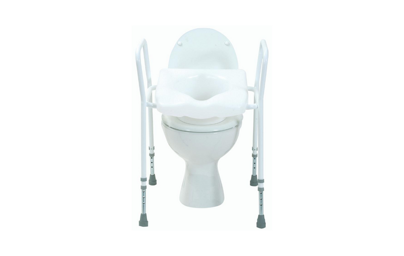 Toilet Seat Aid with Adjustable Height