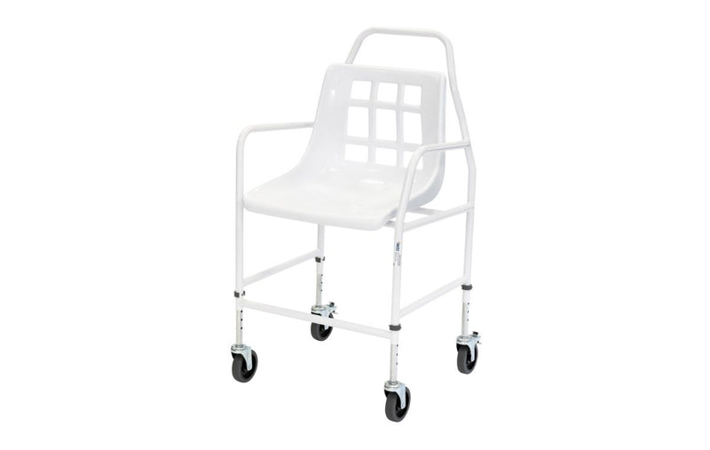 Mobile Shower Chair- Adjustable Height