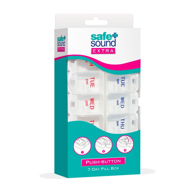 Push-Button 7 Day Pill Box