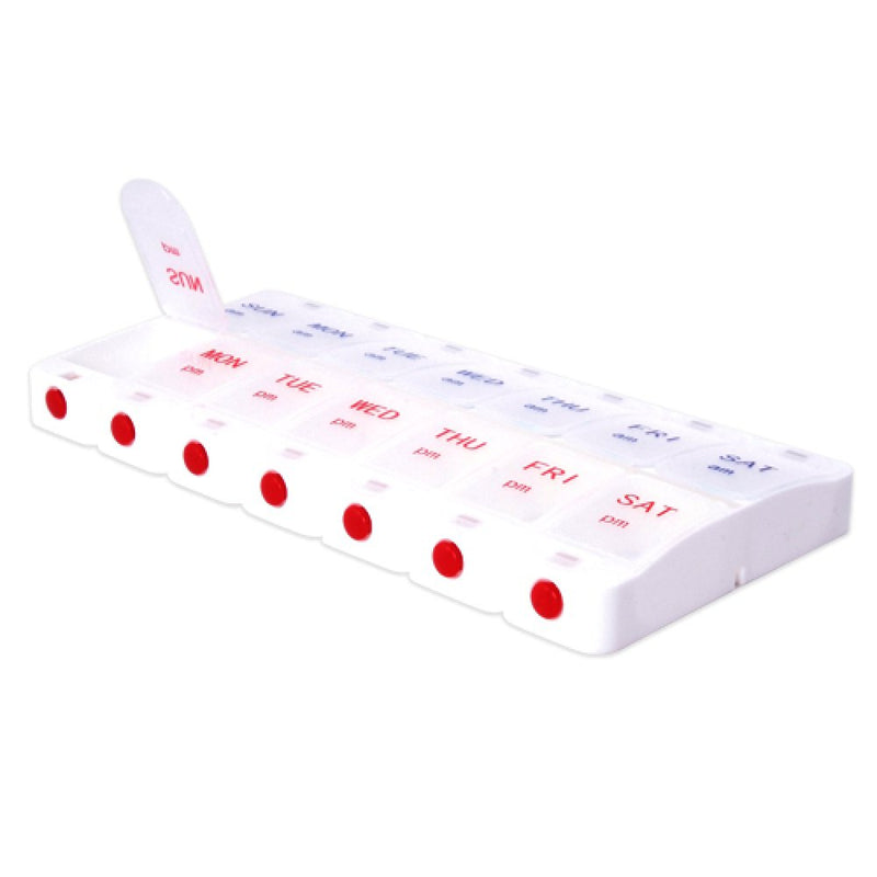 Push-Button 7 Day Pill Box
