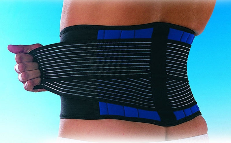 Double Pull Lumbar Support Belt - Black & Blue