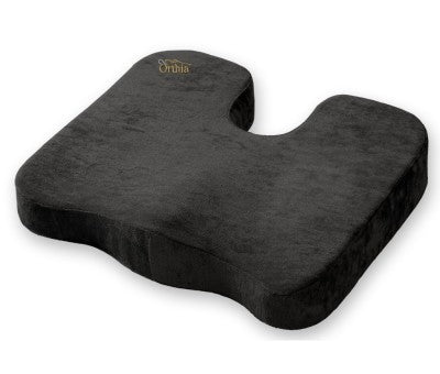 Coccyx Cushion - Black Velvet - Viscoelastic polyurethane foam