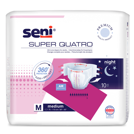 All In One Super Seni Quatro Adult Diapers