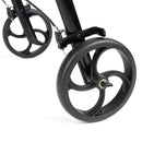 Aluminium 4-wheeled rollator with adjustable seat height