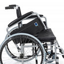 Steel Wheelchair with solid rubber rear wheels