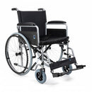 Steel Wheelchair with solid rubber rear wheels