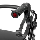 Aluminium 4-wheeled rollator Black