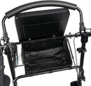 Aluminium 4-wheeled rollator Black
