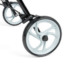 Aluminium 4-wheeled rollator Black