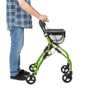 Indoor aluminium 4-wheeled rollator