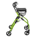 Indoor aluminium 4-wheeled rollator