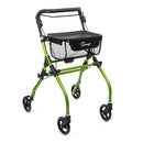 Indoor aluminium 4-wheeled rollator