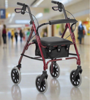 4 Wheeled Aluminium Rollator/Walker Ireland
