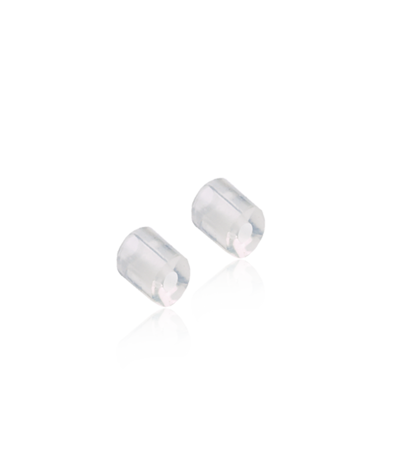 Medical Plastic Skin friendly stoppers for ear pendants and  safety ear hooks