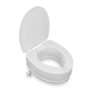 Raised toilet seat 15cm/6" with lid