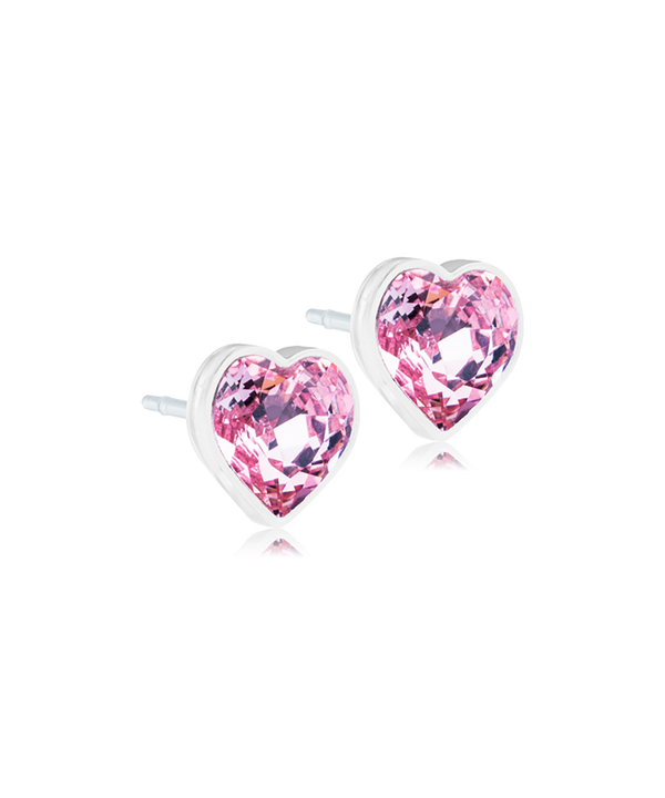 Medical Plastic - Heart Earring 6mm Skin Friendly Earrings Ireland