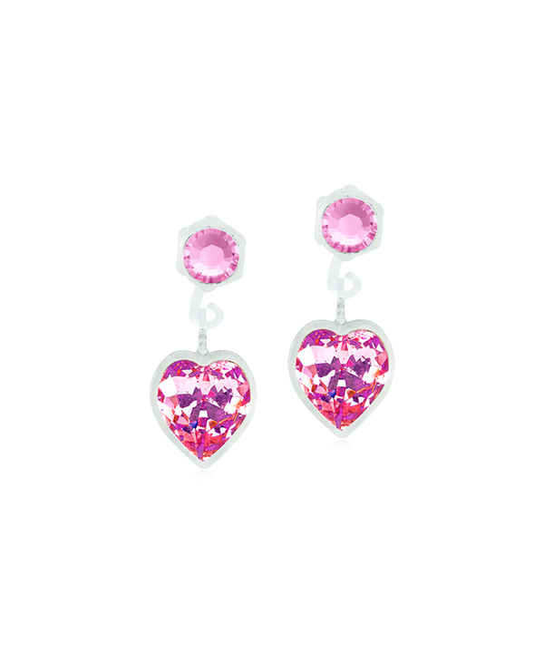 Medical Plastic - Pendant Heart Earring 4/6mm