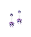 Medical Plastic - Pendant Violet Flower Earring 4/6mm
