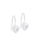 Medical Plastic Pendant Fixed Heart 6 mm, Crystal Skin Friendly Earrings Ireland