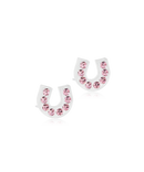 Medical Plastic Brilliance Horseshoe 7 mm, Light rose Skin Friendly Earrings Ireland