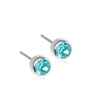 SILVER TITANIUM Bezel 5 mm -  Skin Friendly Earrings Ireland