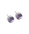 SILVER TITANIUM Bezel 5 mm -  Skin Friendly Earrings Ireland