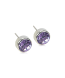 SILVER TITANIUM Bezel 5 mm -  Skin Friendly Earrings Ireland