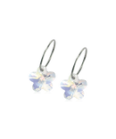 Natural Titanium Flower 12 mm, Rainbow Skin Friendly Earrings Ireland