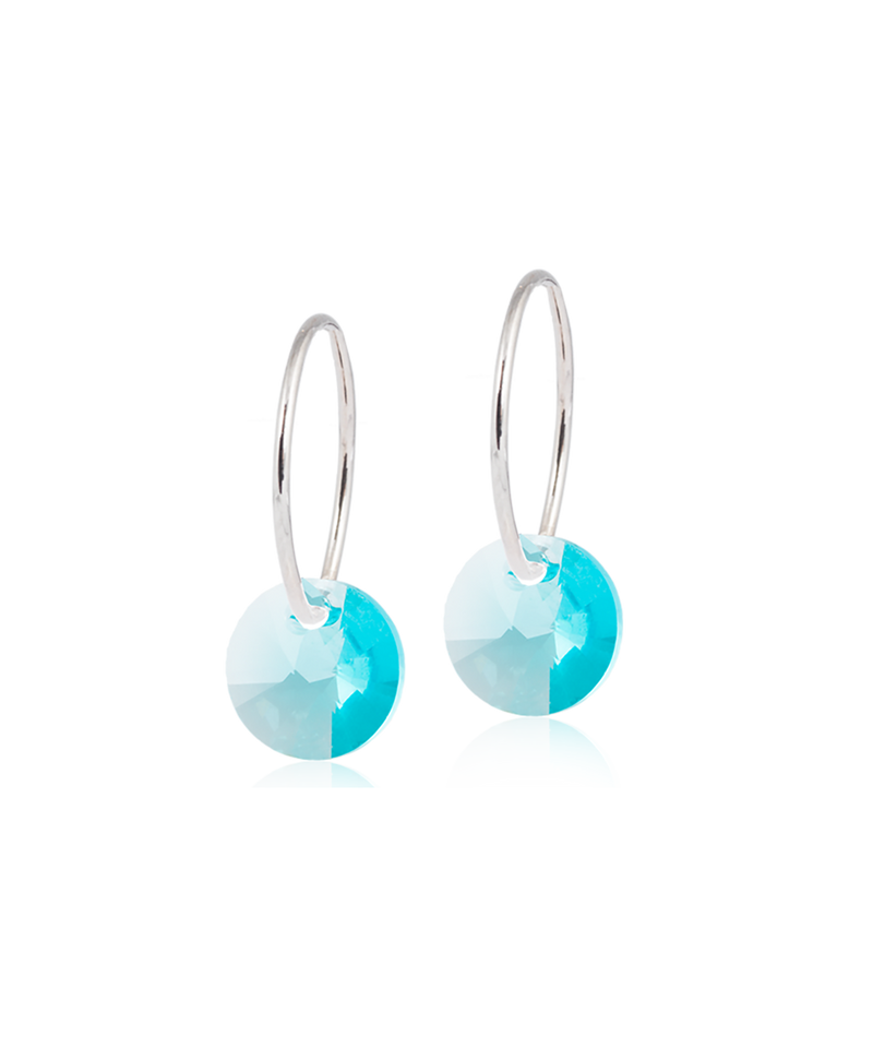 Natural Titanium Round 8 mm, Turquoise