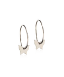 Natural Titanium Ear Ring, Pendant Butterfly 8 mm Skin Friendly Earrings Ireland