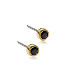 Golden Titanium - Bezel Earring 4 mm Skin Friendly Earrings Ireland
