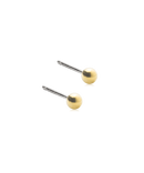 Golden Titanium - Ball Earring 3 mm Skin Friendly Earrings Ireland