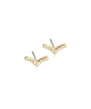 Golden Titanium -Brilliance Wing 8mm Earring Skin Friendly Earrings Ireland