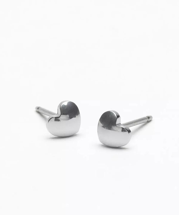 Silver Titanium Heart 5mm