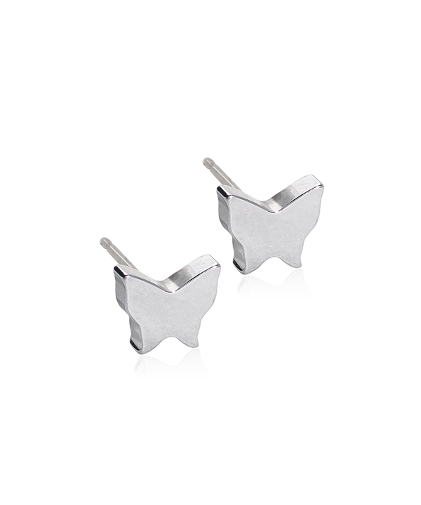 Silver Titanium Butterfly 8mm