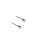 Silver Titanium - Ball Earring 3 mm