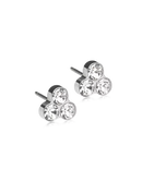 Silver Titanium - Clover Earring 8mm