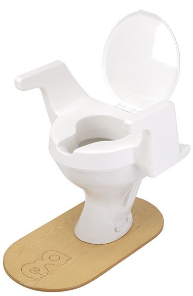 Raised Toilet Seat with Handles