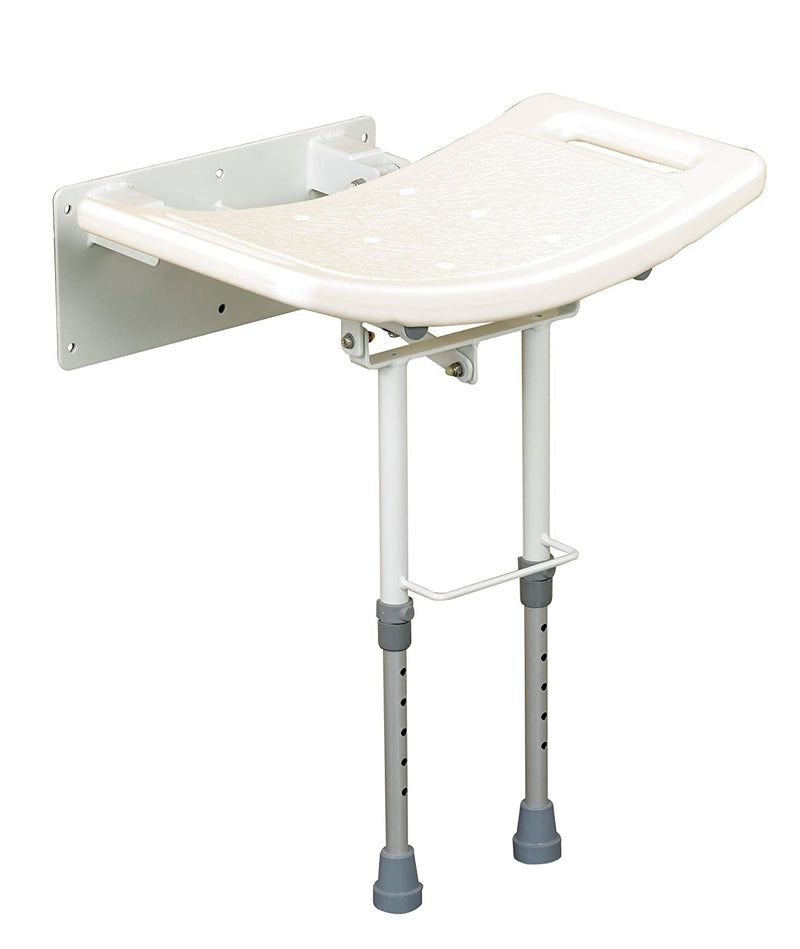 Wall mounted shower seat with 2025 arms