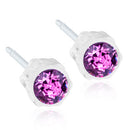 MEDICAL PLASTIC  4 mm Skin Friendly Earrings