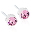 MEDICAL PLASTIC  4 mm Skin Friendly Earrings