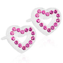 MEDICAL PLASTIC Brilliance Heart Hollow 10 mm - Skin Friendly Earrings Ireland
