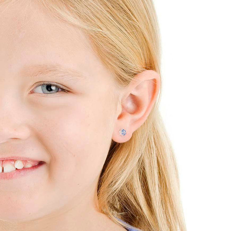 MEDICAL PLASTIC Daisy 5 mm- Skin Friendly Earrings Ireland