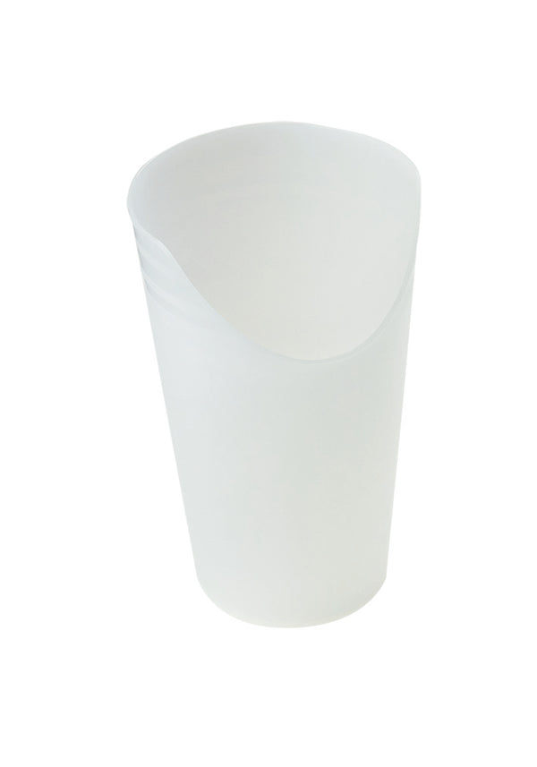 Nosey Cut-Out Cup Transparent/White