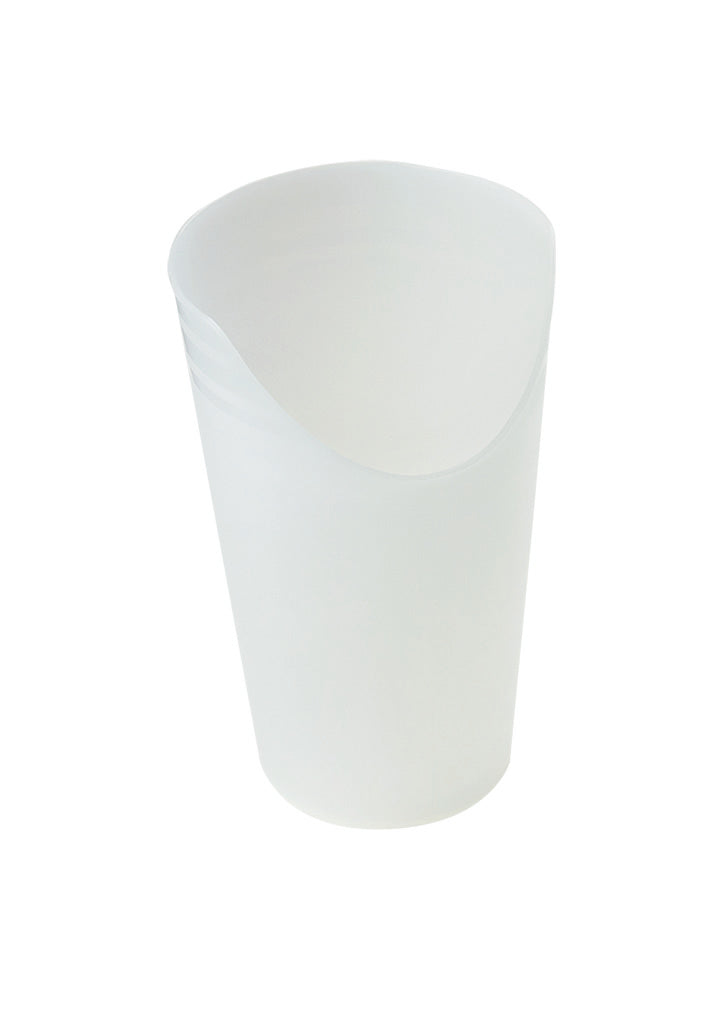 Nosey Cut-Out Cup Transparent/White